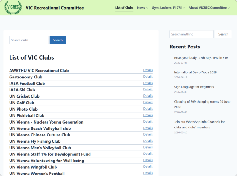 New VICREC website